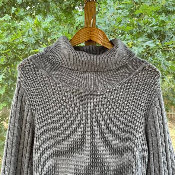 Nanette Lepore Grey Bishop Sleeve Sweater Dress Size XL. NEW - Picture 3 of 9